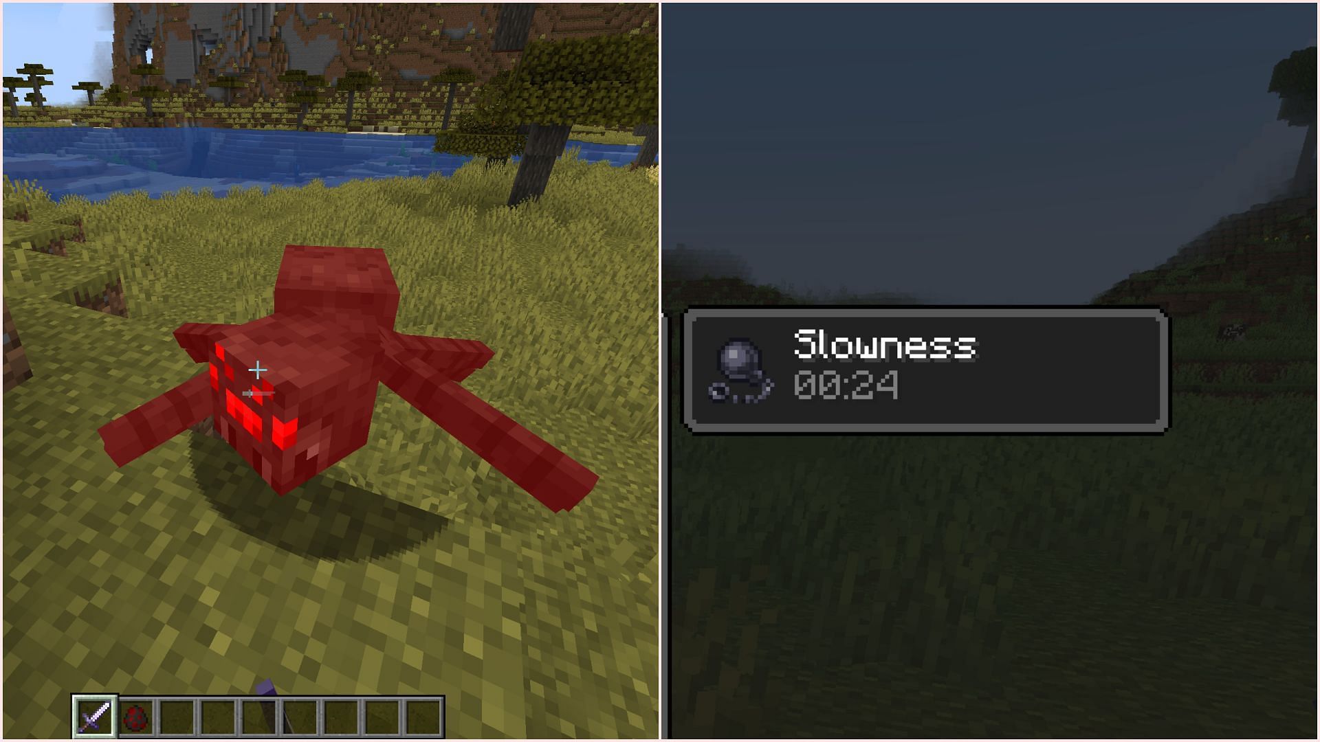 Bane of Arthropods applies slowness to arthropod mobs (Image via Sportskeeda Gaming || Mojang Studios)